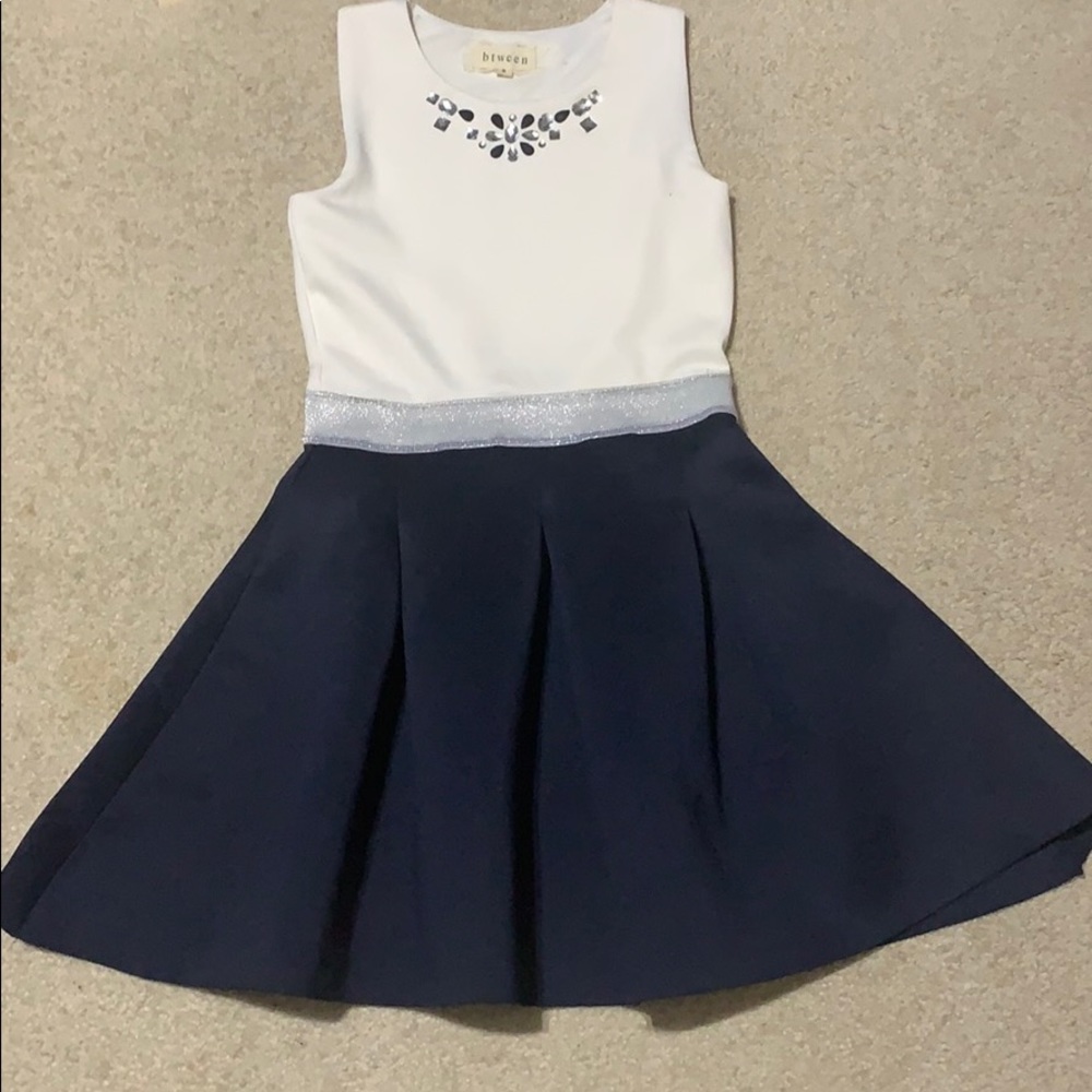 Girls Boxy Pleated Dress
